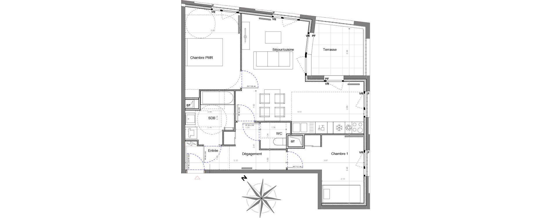 Appartement T3 de 62,44 m2 &agrave; Sucy-En-Brie Le centre