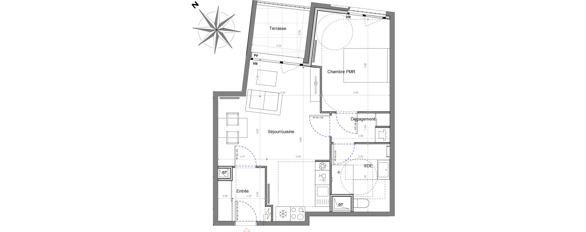 Appartement T2 de 46,85 m2 &agrave; Sucy-En-Brie Le centre