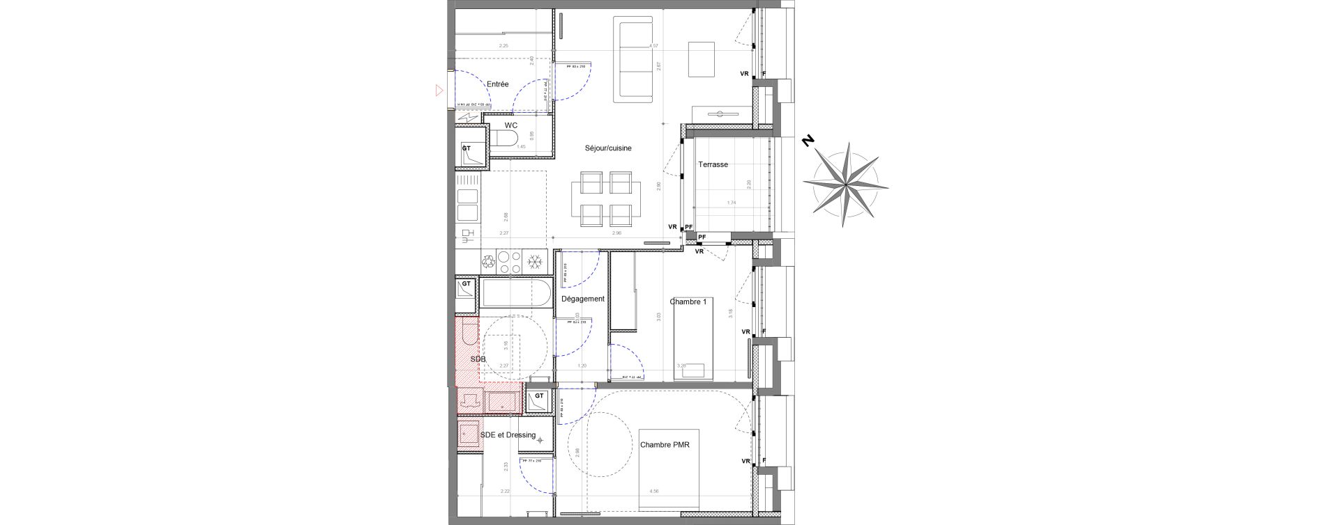 Appartement T3 de 71,74 m2 &agrave; Sucy-En-Brie Le centre