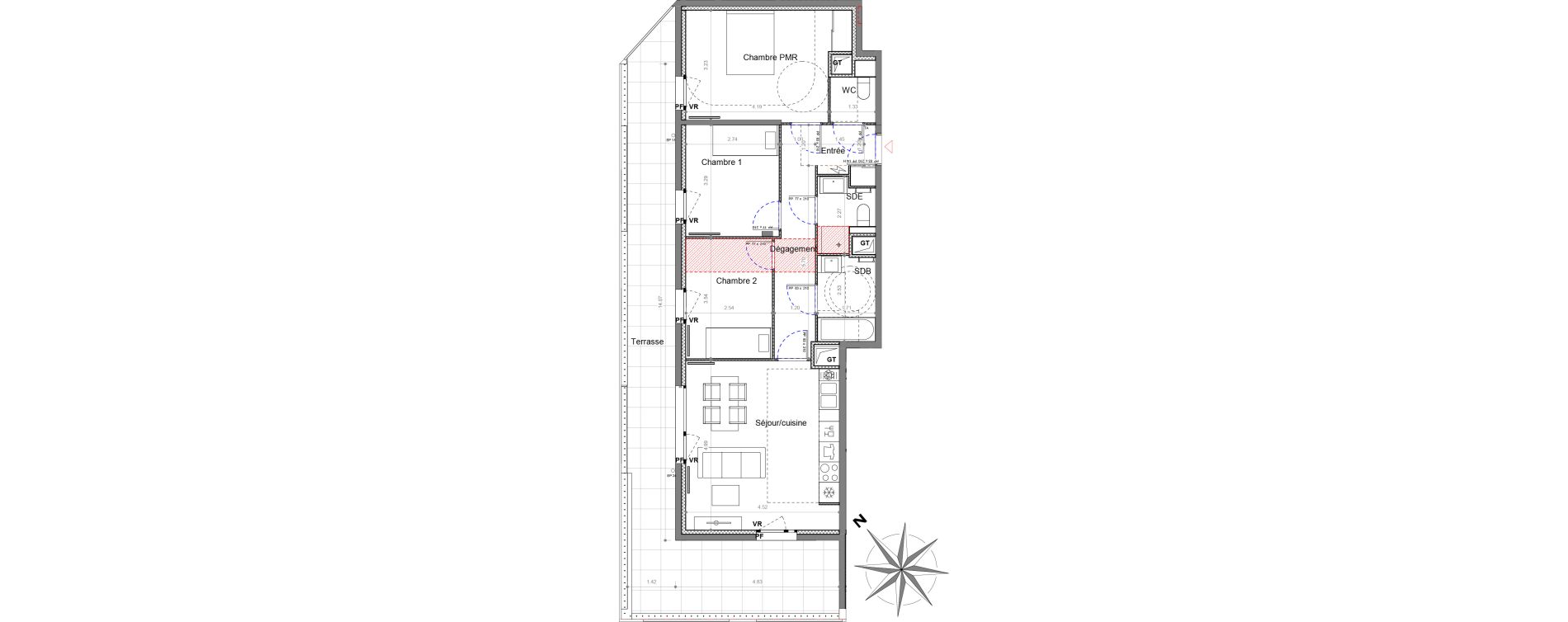 Appartement T4 de 73,95 m2 &agrave; Sucy-En-Brie Le centre
