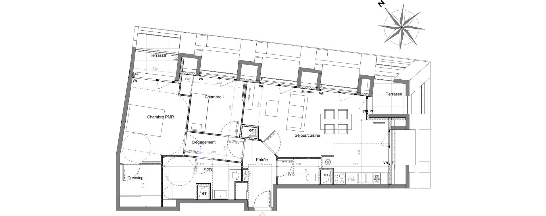 Appartement T3 de 71,77 m2 &agrave; Sucy-En-Brie Le centre
