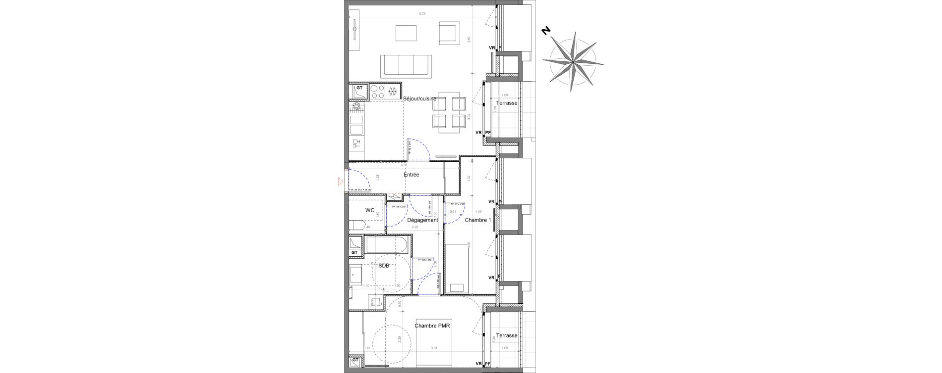 Appartement T3 de 74,91 m2 &agrave; Sucy-En-Brie Le centre