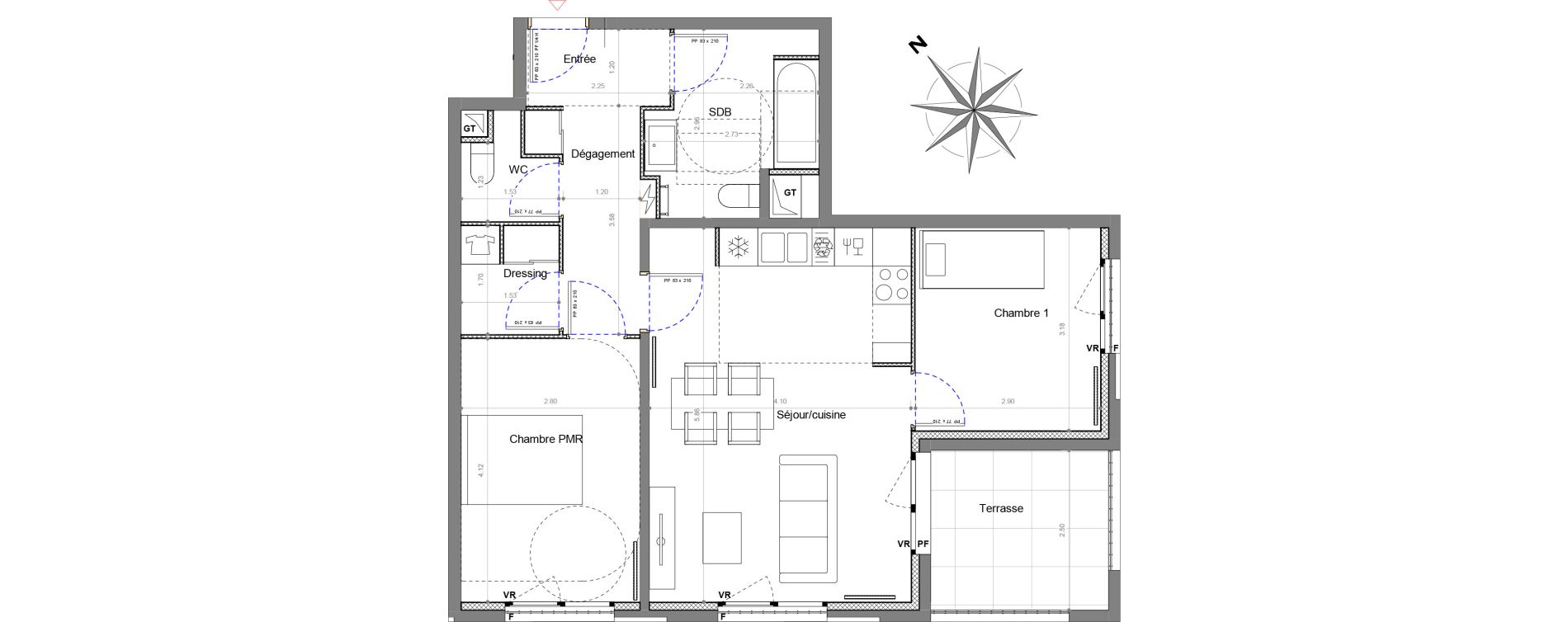 Appartement T3 de 63,16 m2 &agrave; Sucy-En-Brie Le centre