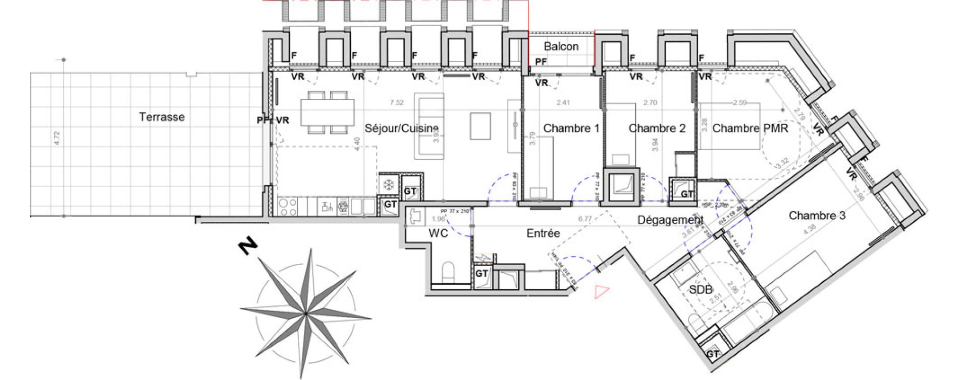 Appartement T5 de 98,39 m2 &agrave; Sucy-En-Brie Le centre