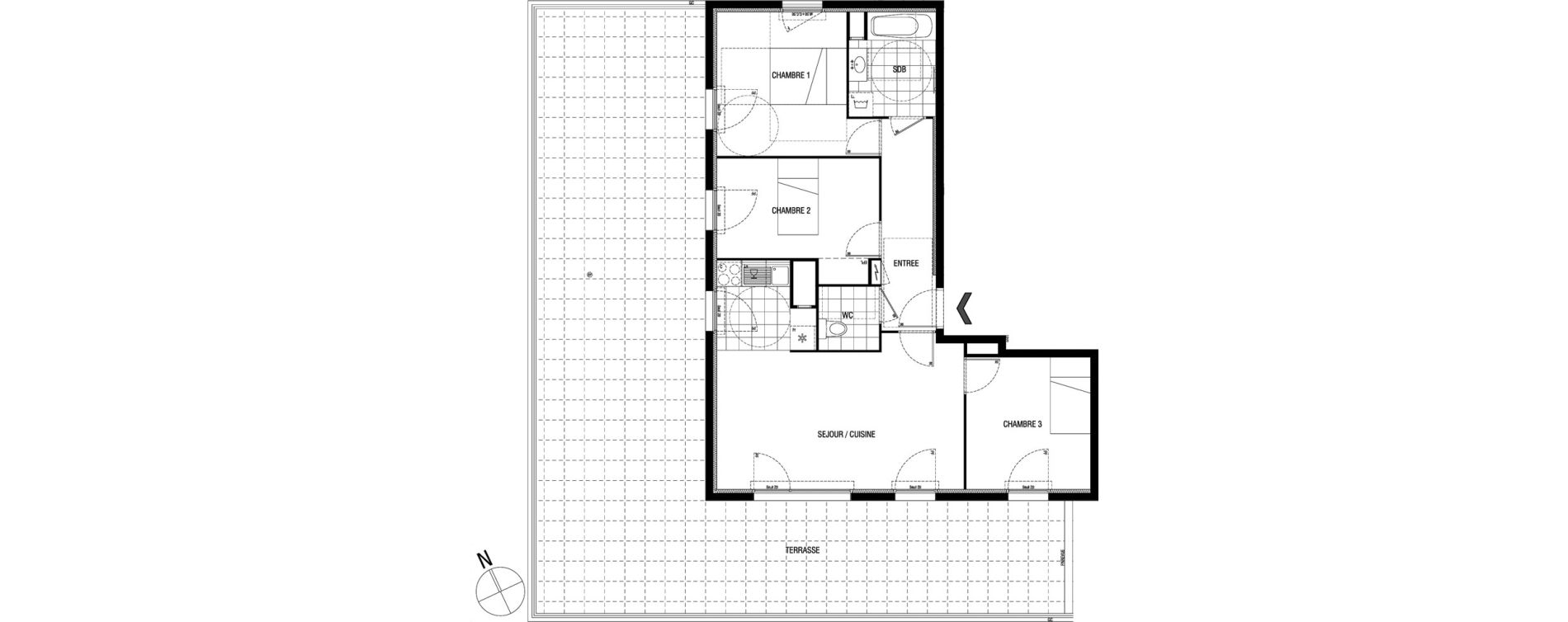 Appartement T4 de 74,24 m2 &agrave; Sucy-En-Brie Centre