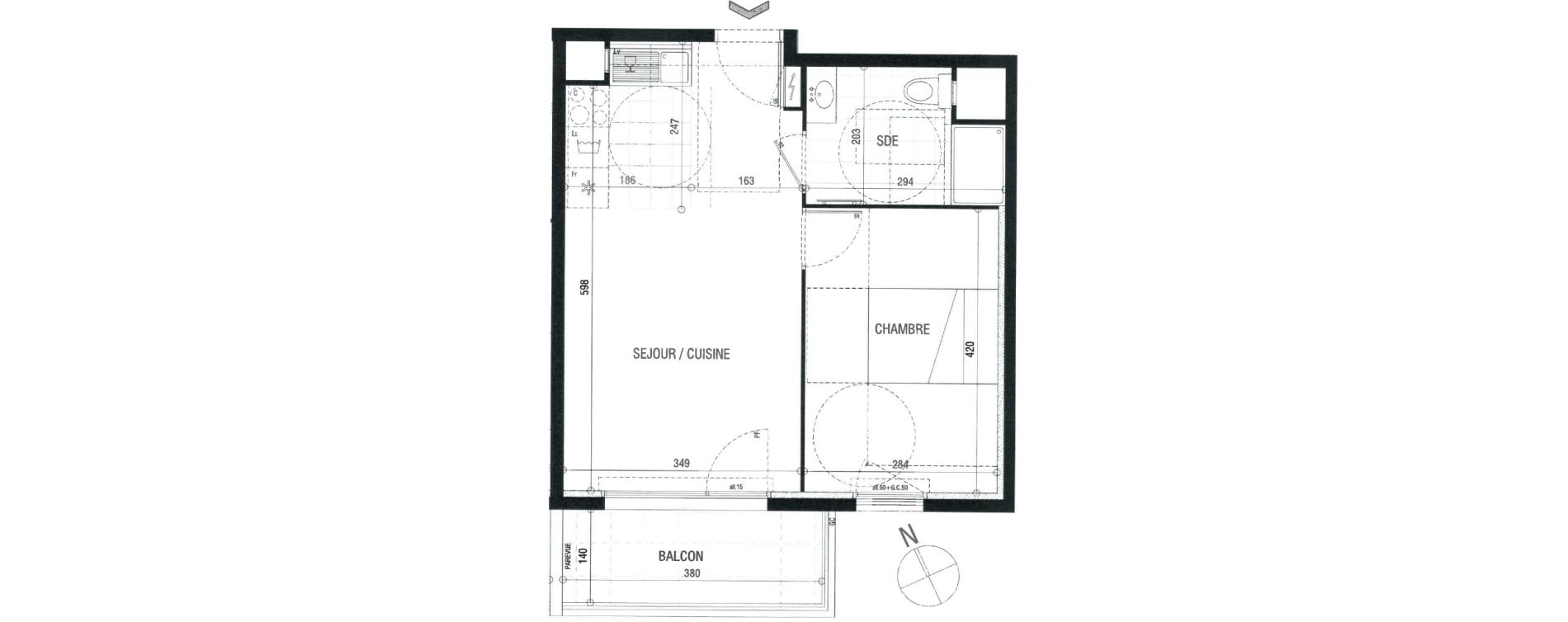 Appartement T2 de 39,67 m2 &agrave; Sucy-En-Brie Centre