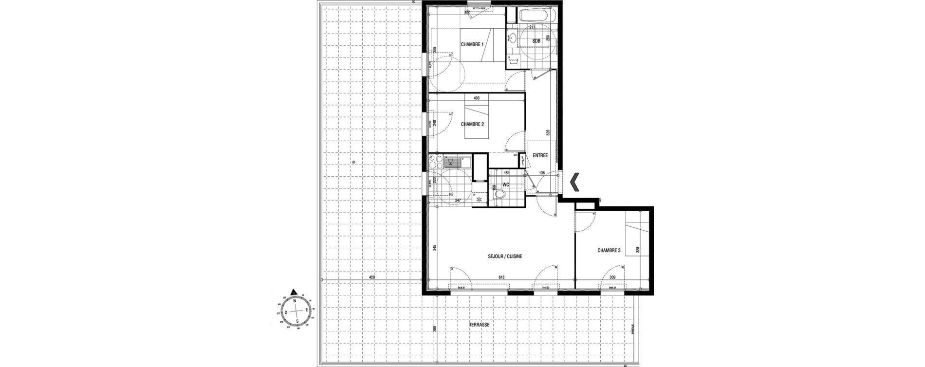 Appartement T4 de 74,24 m2 &agrave; Sucy-En-Brie Centre
