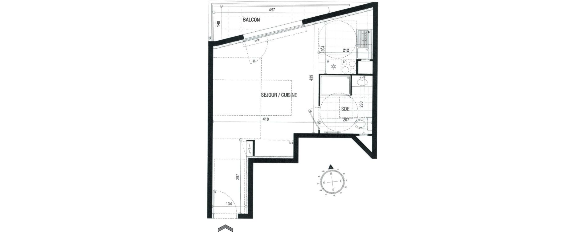 Appartement T1 de 31,20 m2 &agrave; Sucy-En-Brie Centre