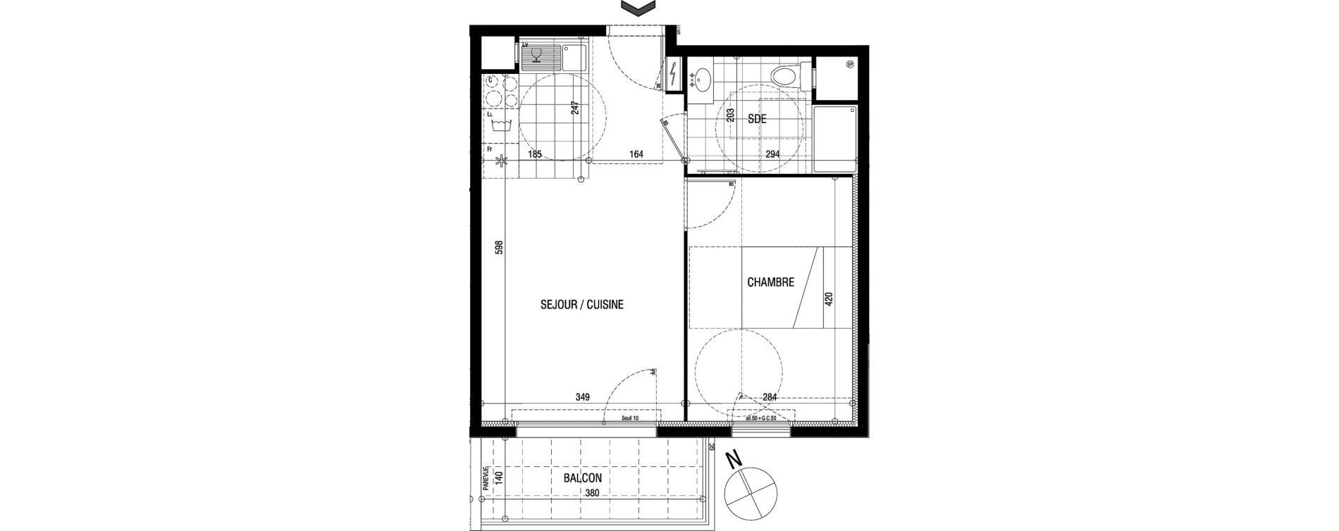 Appartement T2 de 39,63 m2 &agrave; Sucy-En-Brie Centre