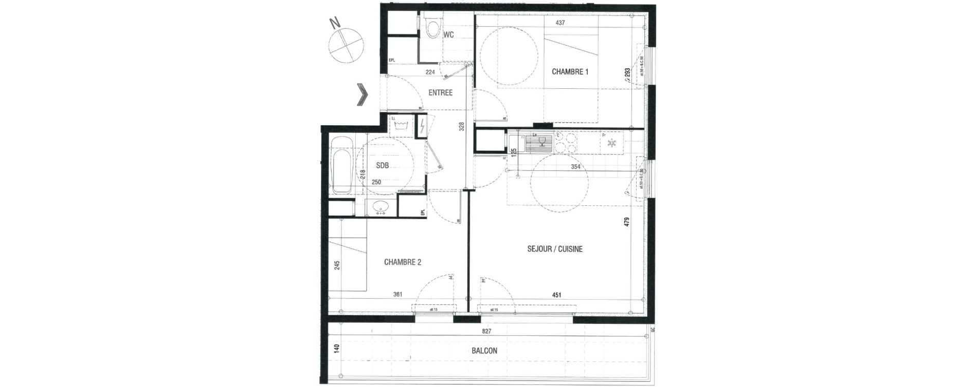 Appartement T3 de 56,25 m2 &agrave; Sucy-En-Brie Centre
