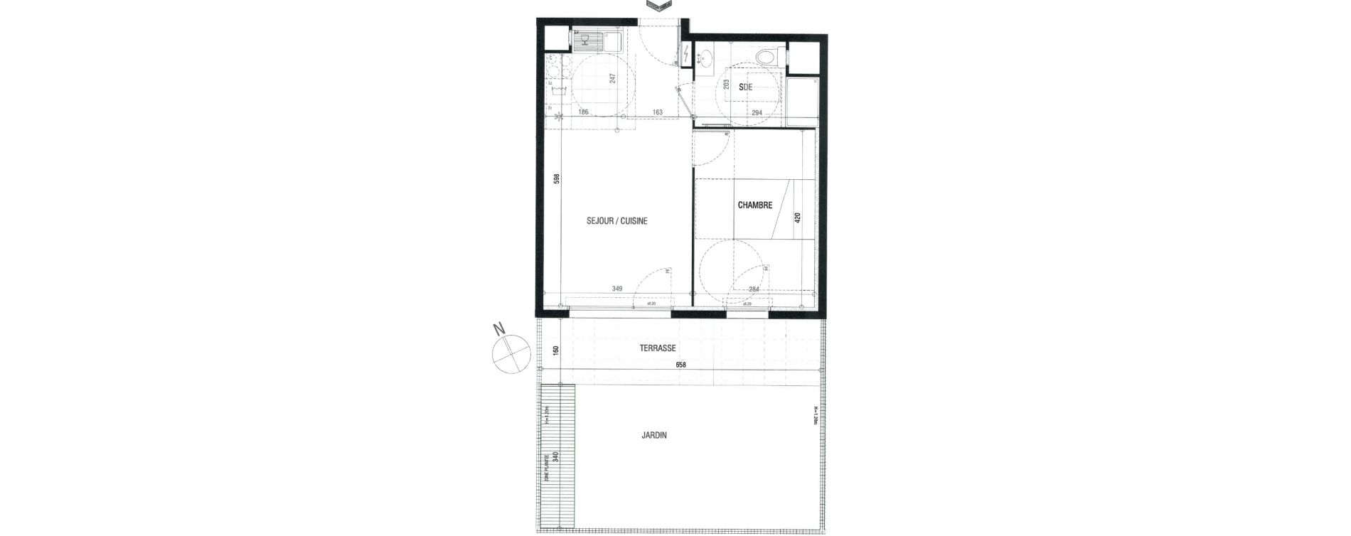 Appartement T2 de 39,67 m2 &agrave; Sucy-En-Brie Centre