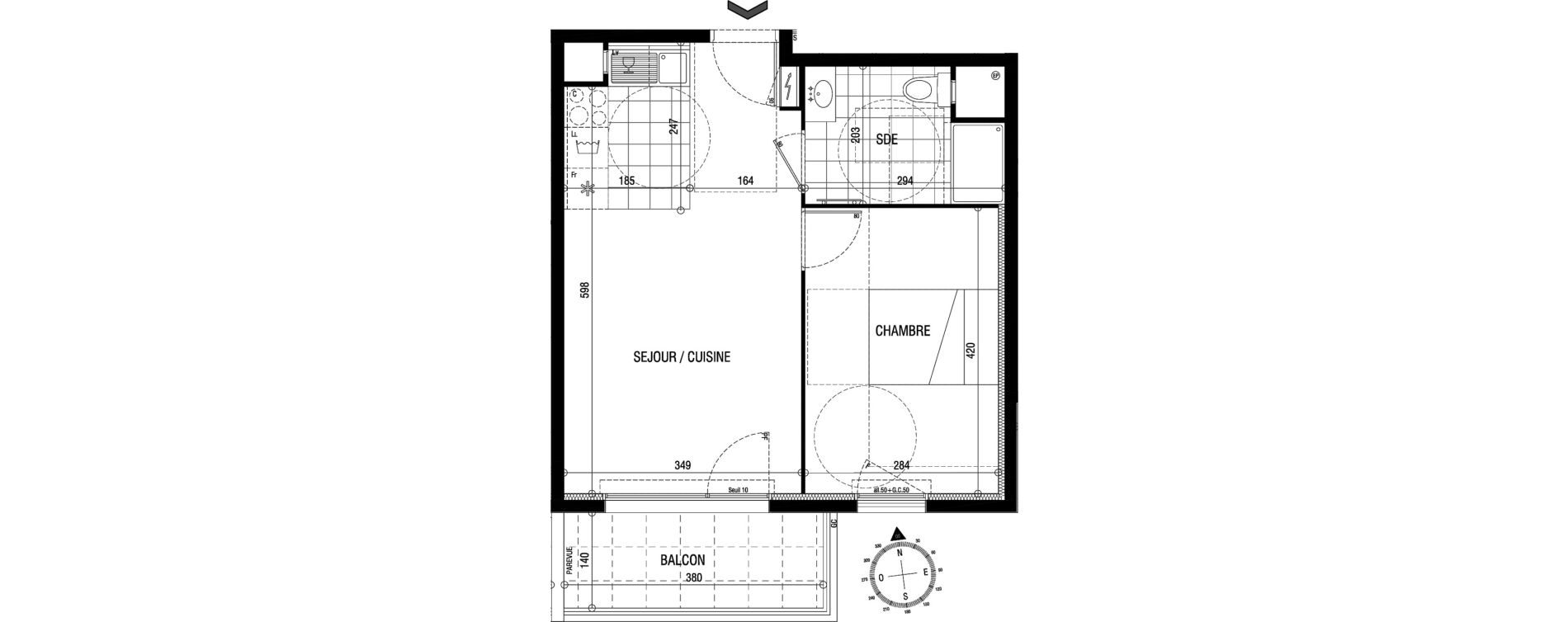 Appartement T2 de 39,63 m2 &agrave; Sucy-En-Brie Centre