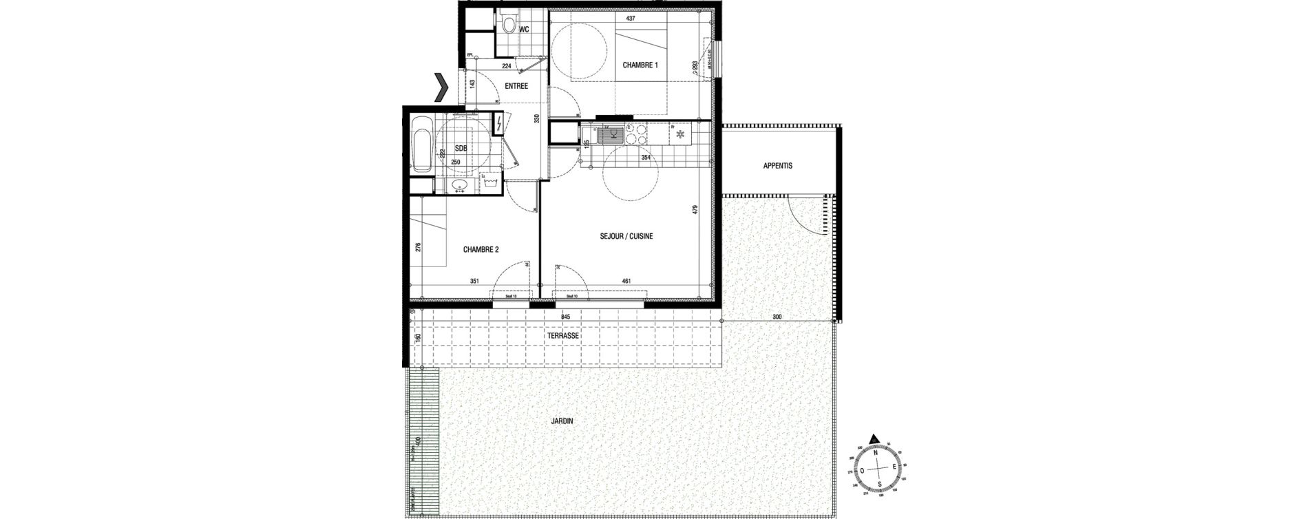Appartement T3 de 56,75 m2 &agrave; Sucy-En-Brie Centre