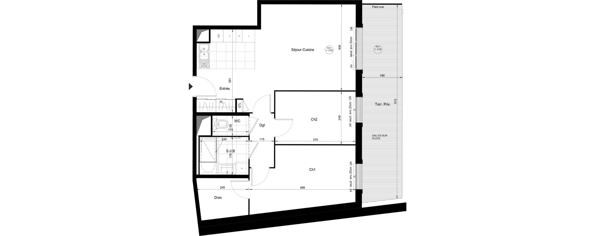Appartement T3 de 65,97 m2 &agrave; Sucy-En-Brie Le centre