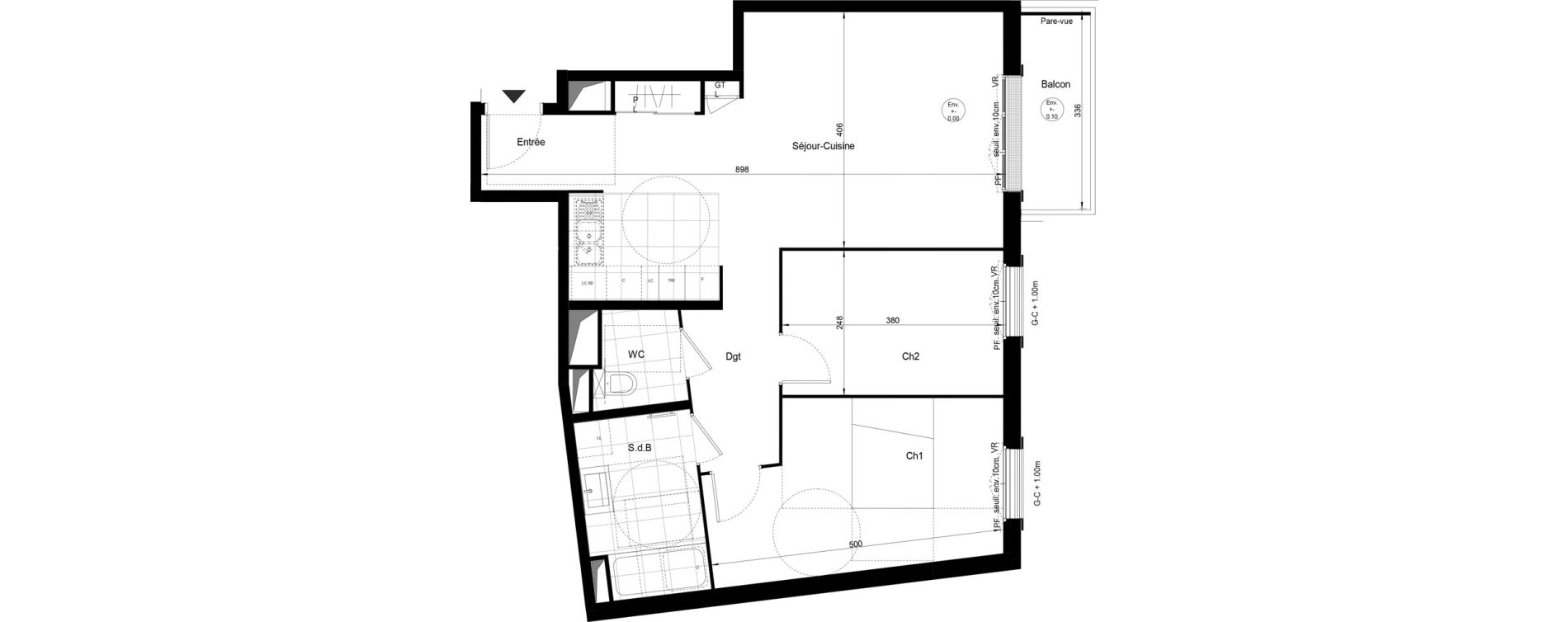 Appartement T3 de 66,97 m2 &agrave; Sucy-En-Brie Le centre