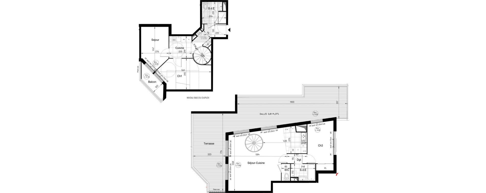 Appartement T4 de 98,51 m2 &agrave; Sucy-En-Brie Le centre