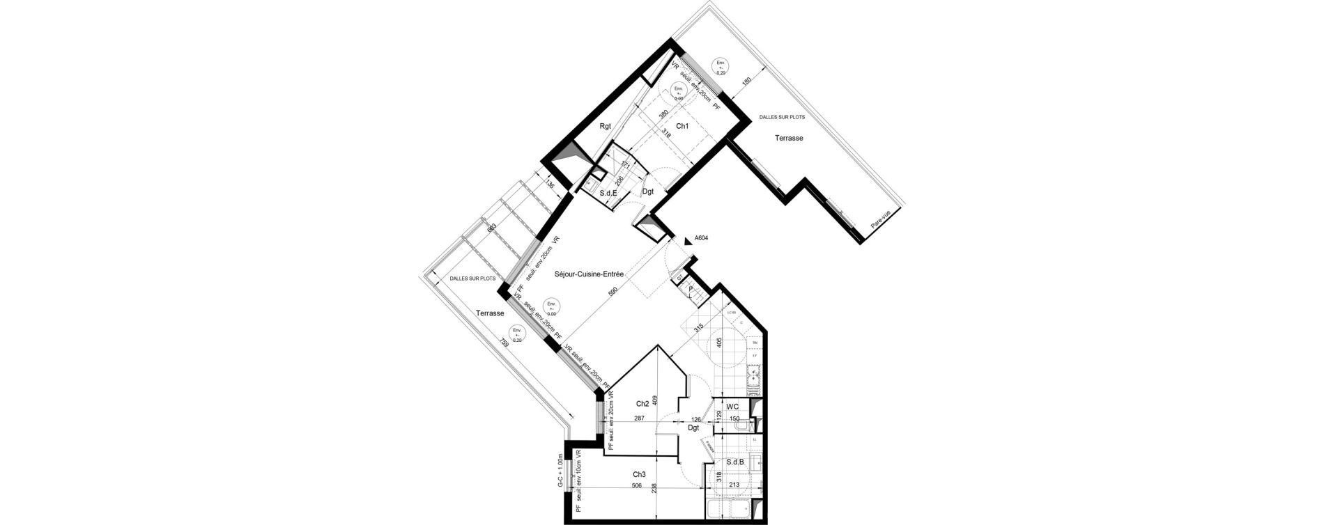Appartement T4 de 91,50 m2 &agrave; Sucy-En-Brie Le centre