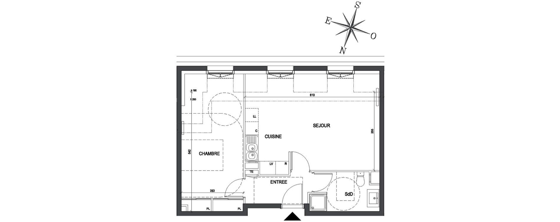 Appartement T2 de 47,97 m2 &agrave; Thiais Centre