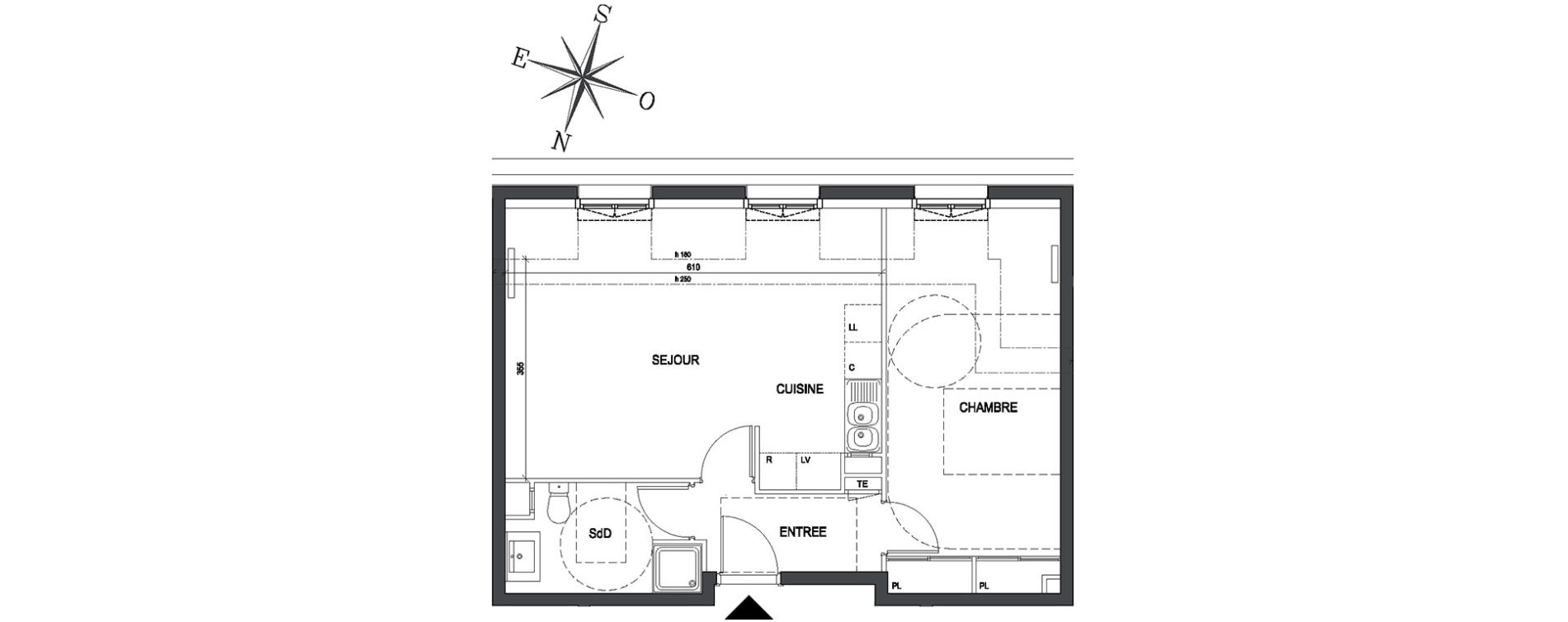Appartement T2 de 48,07 m2 &agrave; Thiais Centre