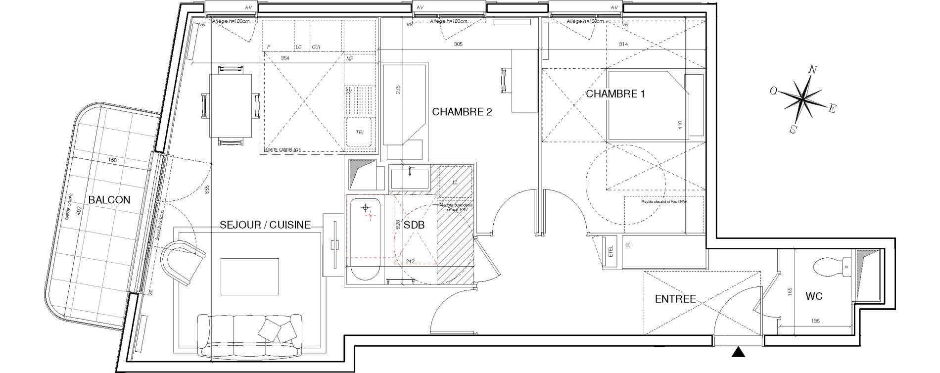 Appartement T3 de 67,13 m2 &agrave; Thiais Centre