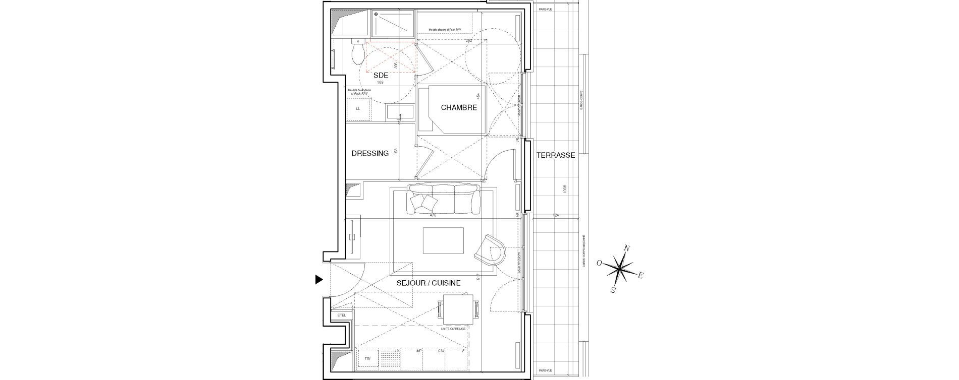 Appartement T2 de 46,01 m2 &agrave; Thiais Centre