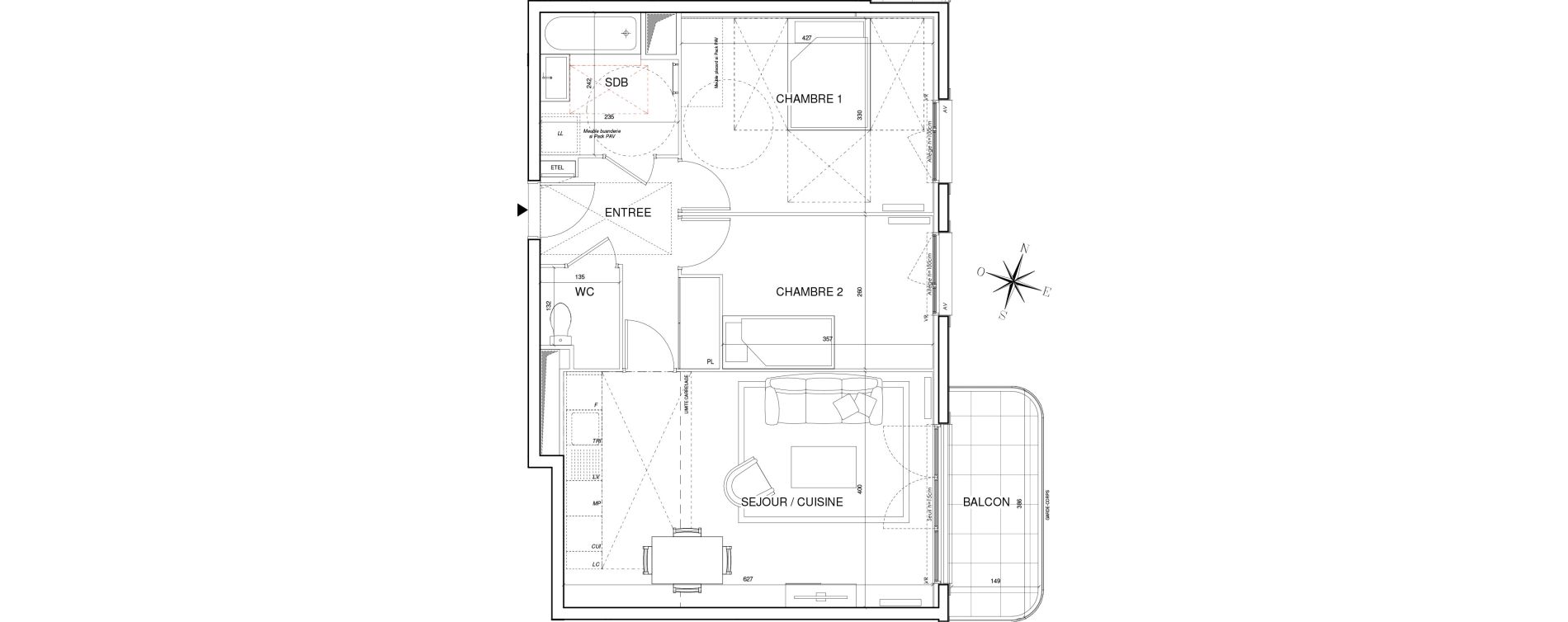 Appartement T3 de 63,26 m2 &agrave; Thiais Centre