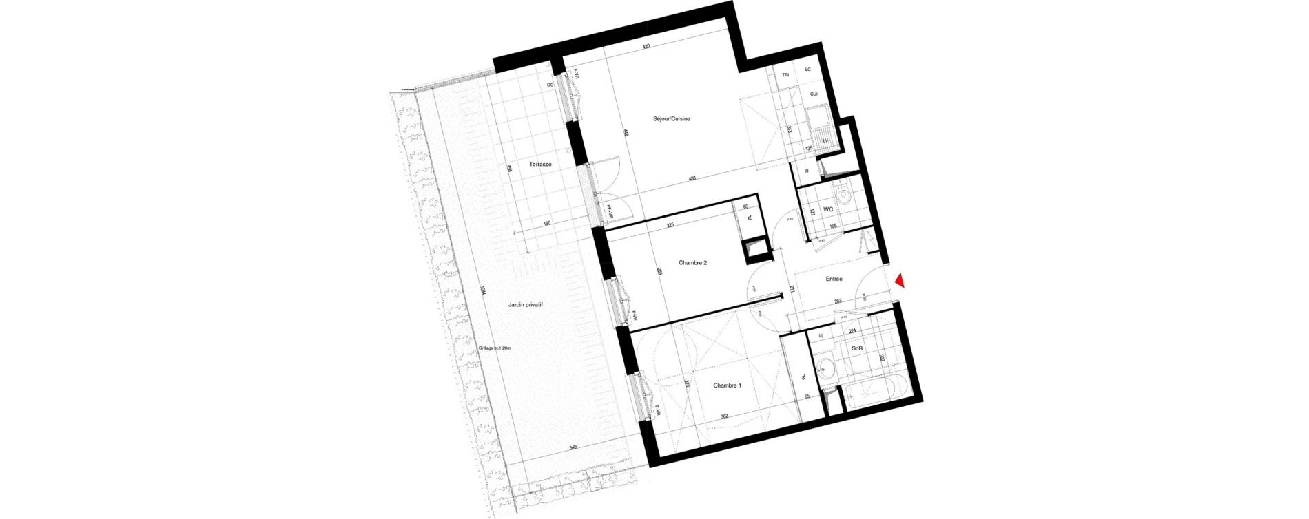 Appartement T3 de 61,13 m2 &agrave; Thiais Le foss&eacute; bazin