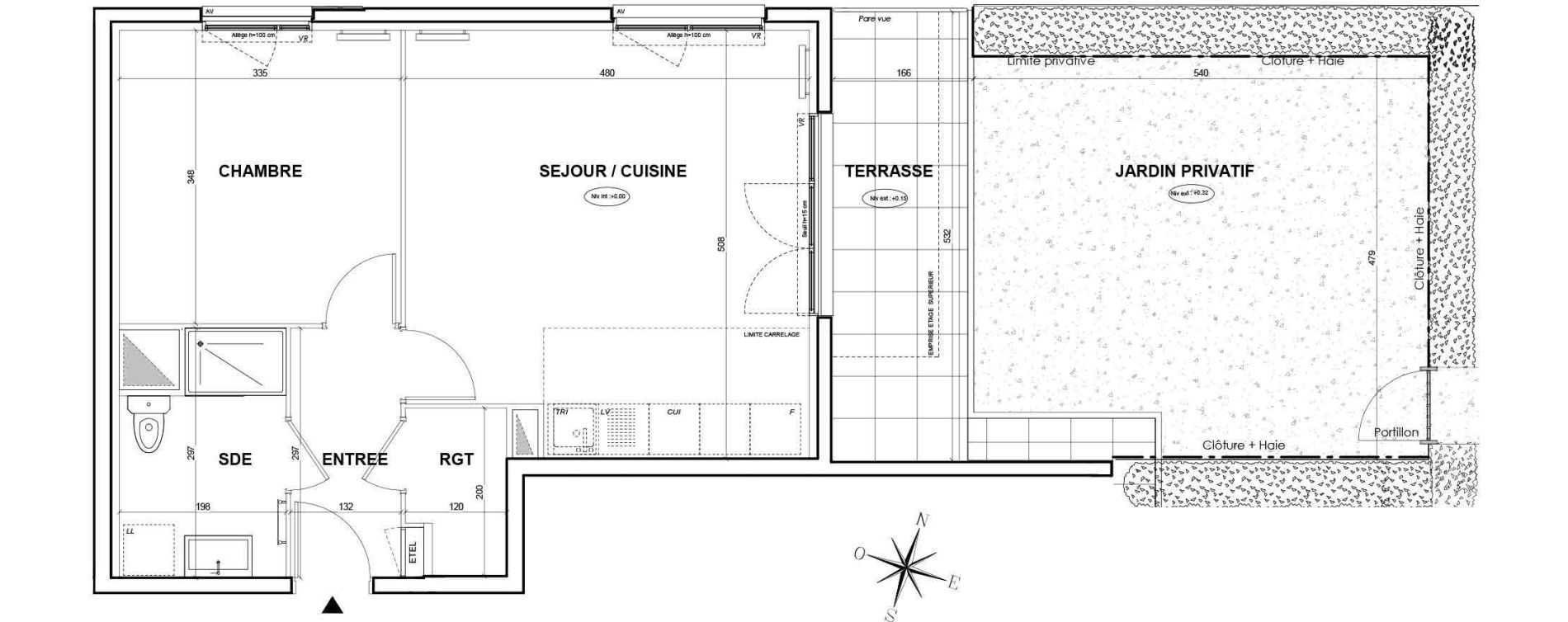 Appartement T2 de 46,31 m2 &agrave; Thiais Centre