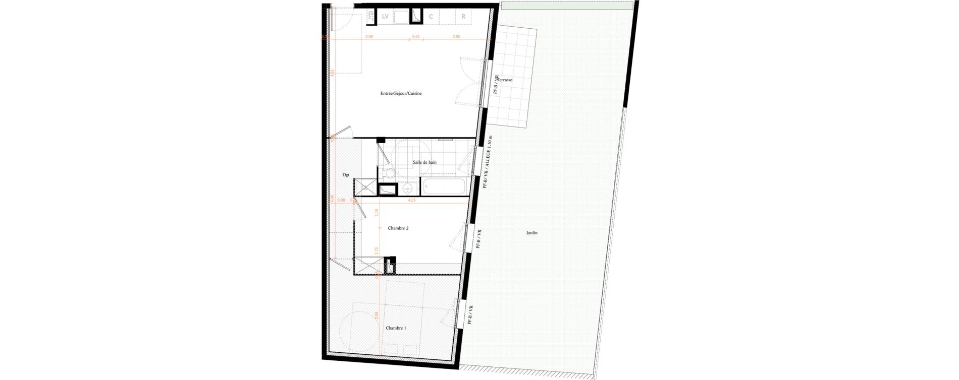 Appartement T3 de 66,25 m2 &agrave; Valenton Centre