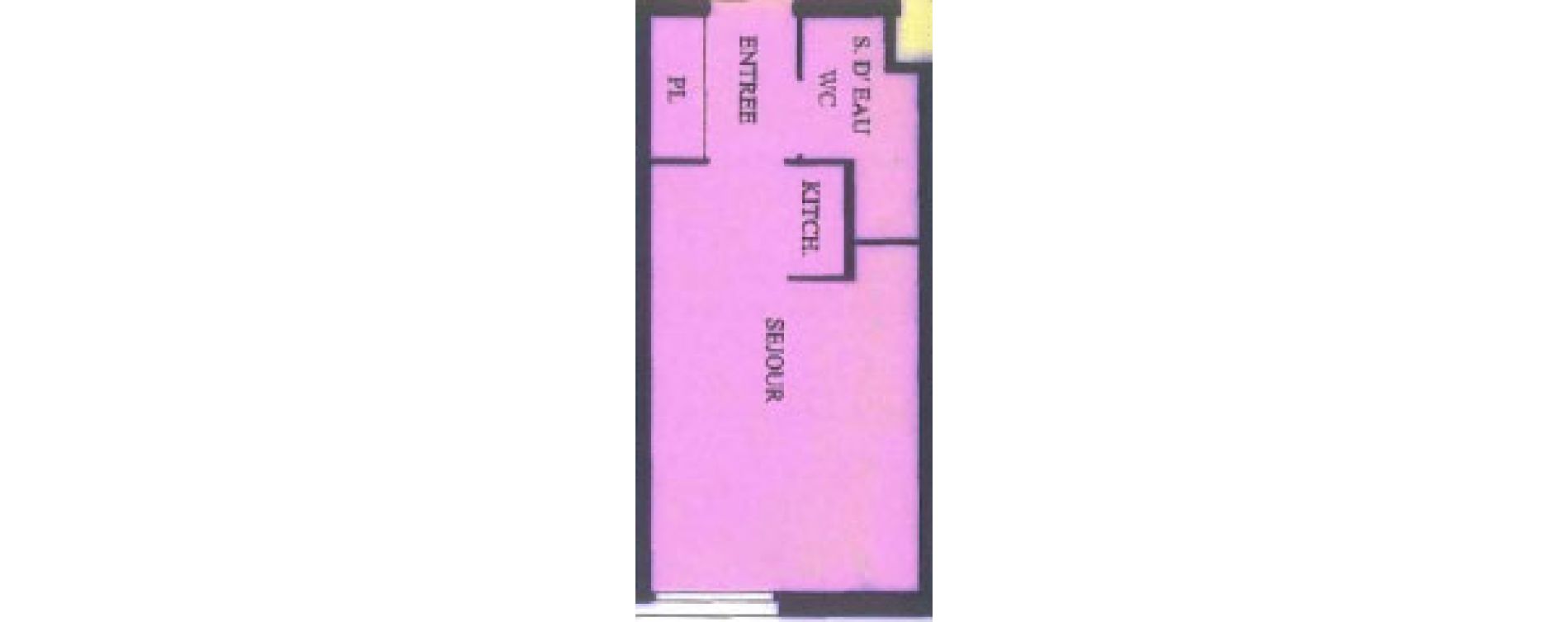 Appartement T1 de 17,47 m2 &agrave; Villejuif Centre
