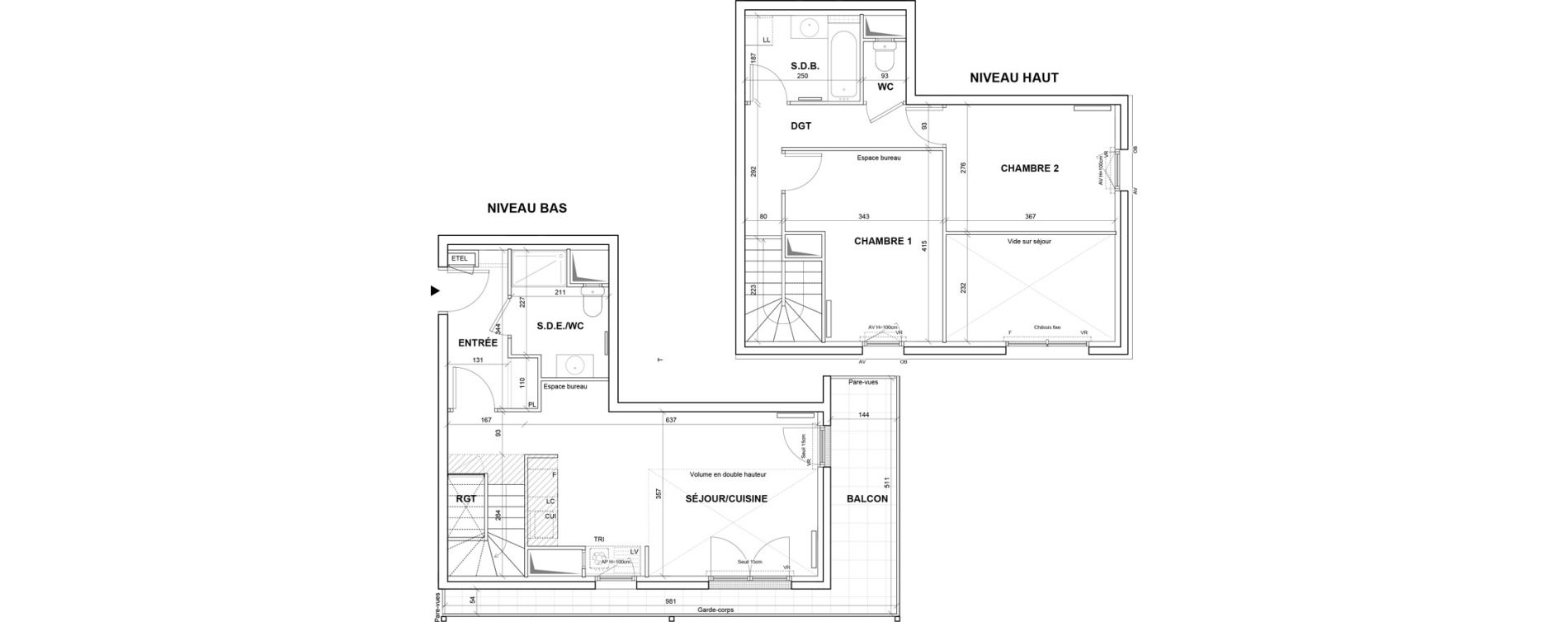 Appartement T3 de 69,69 m2 &agrave; Villejuif Monts cuchets