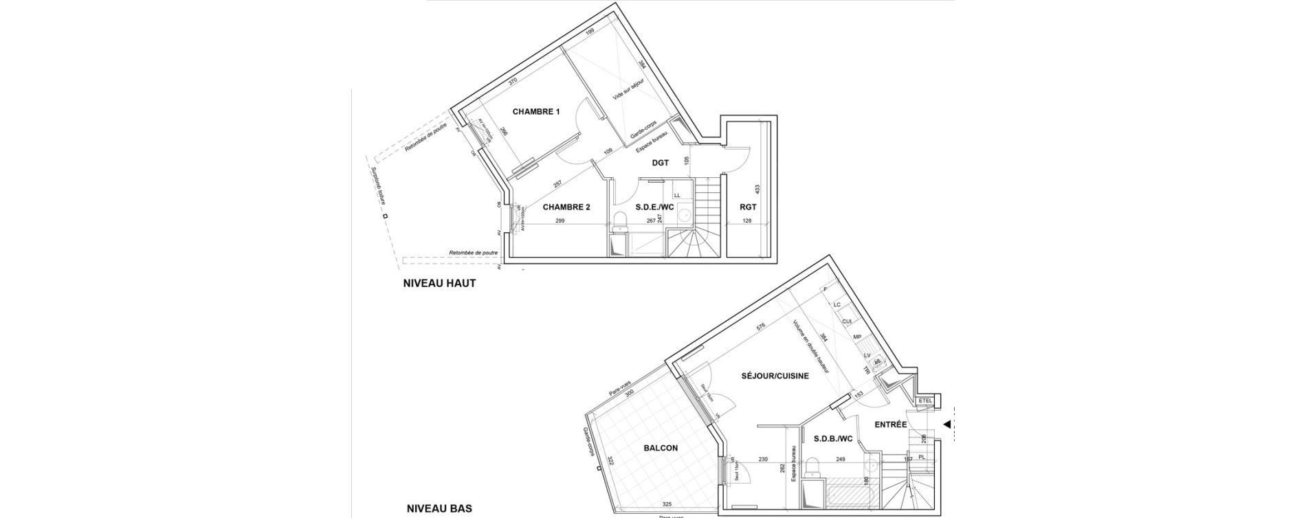 Appartement T3 de 73,58 m2 &agrave; Villejuif Monts cuchets