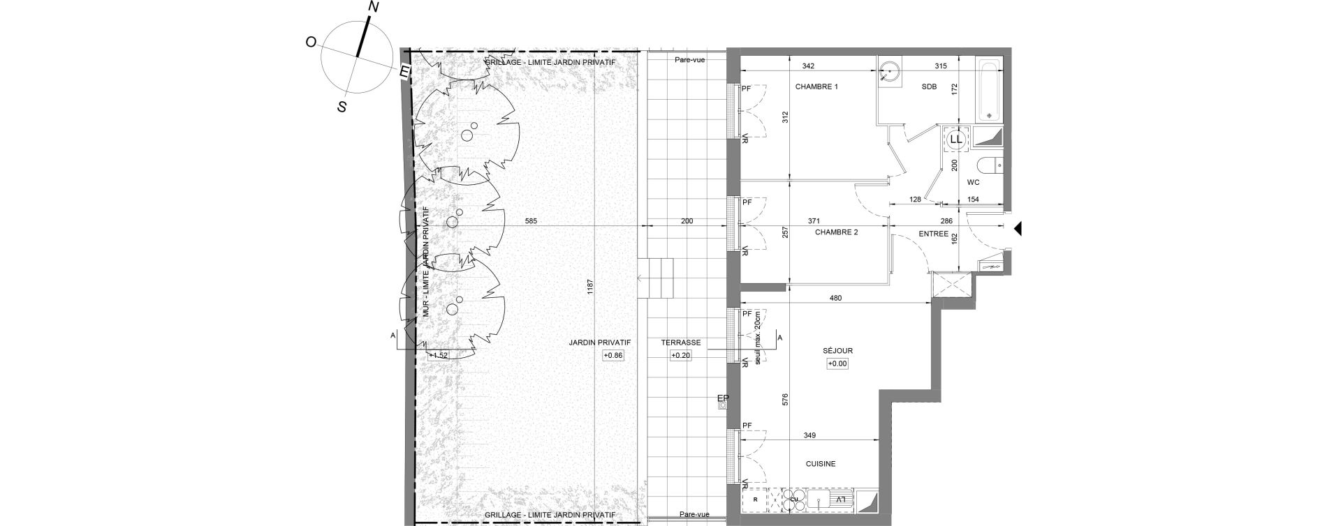 Appartement T3 de 59,60 m2 &agrave; Villeneuve-Le-Roi La grusie