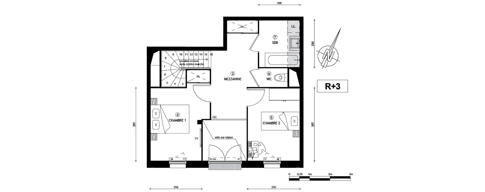 Appartement T3 de 69,80 m2 &agrave; Villeneuve-Le-Roi Centre