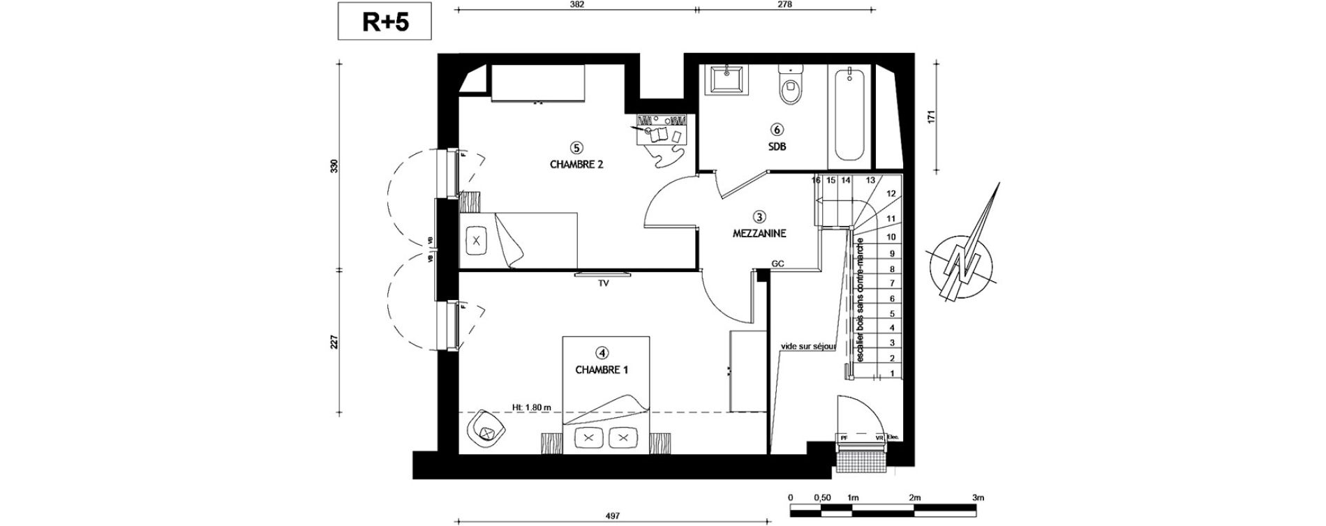 Appartement T3 de 67,90 m2 &agrave; Villeneuve-Le-Roi Centre