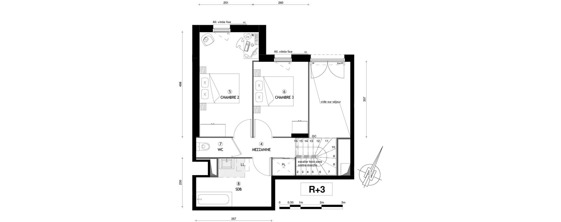 Duplex T4 de 72,60 m2 &agrave; Villeneuve-Le-Roi Centre