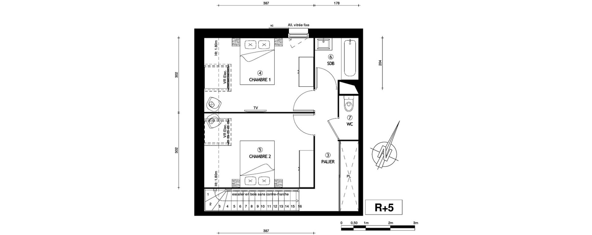 Duplex T3 de 74,00 m2 &agrave; Villeneuve-Le-Roi Centre