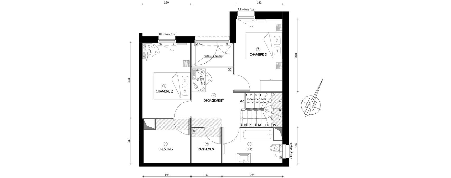 Appartement T4 de 81,90 m2 &agrave; Villeneuve-Le-Roi Centre