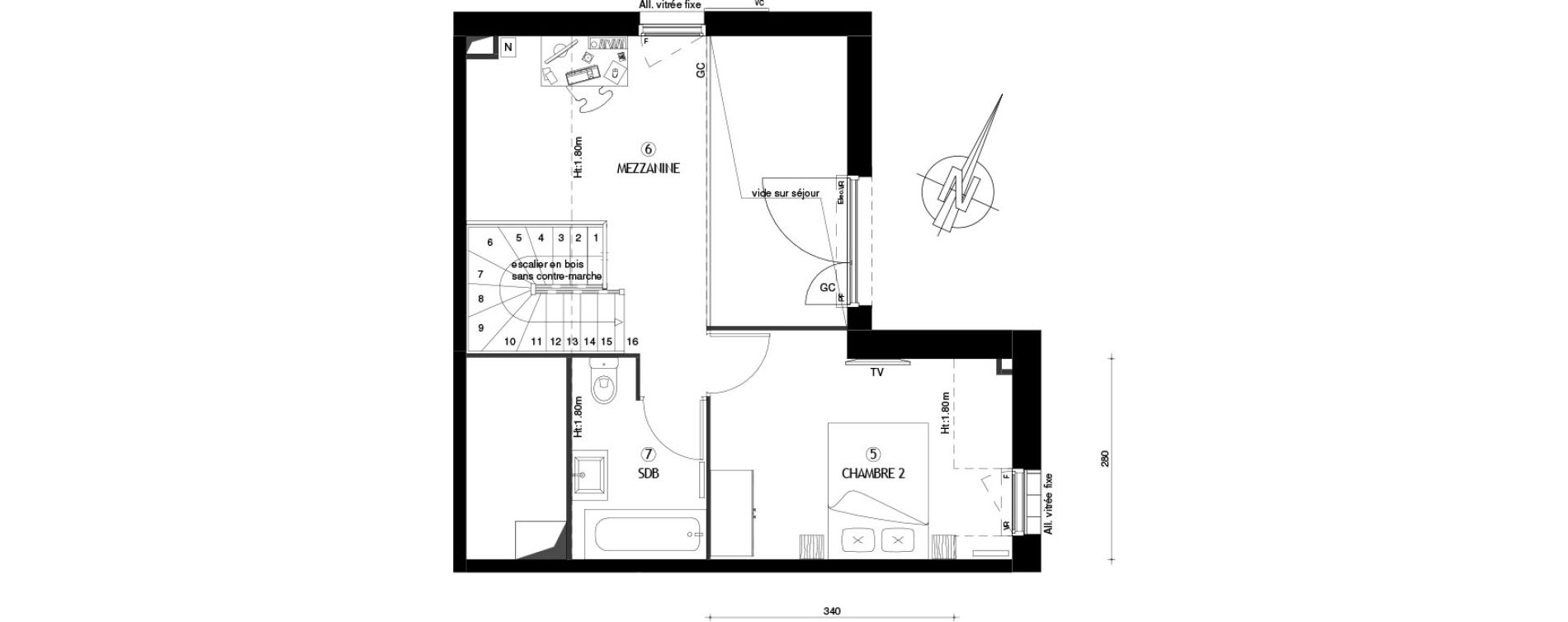Appartement T3 de 63,90 m2 &agrave; Villeneuve-Le-Roi Centre