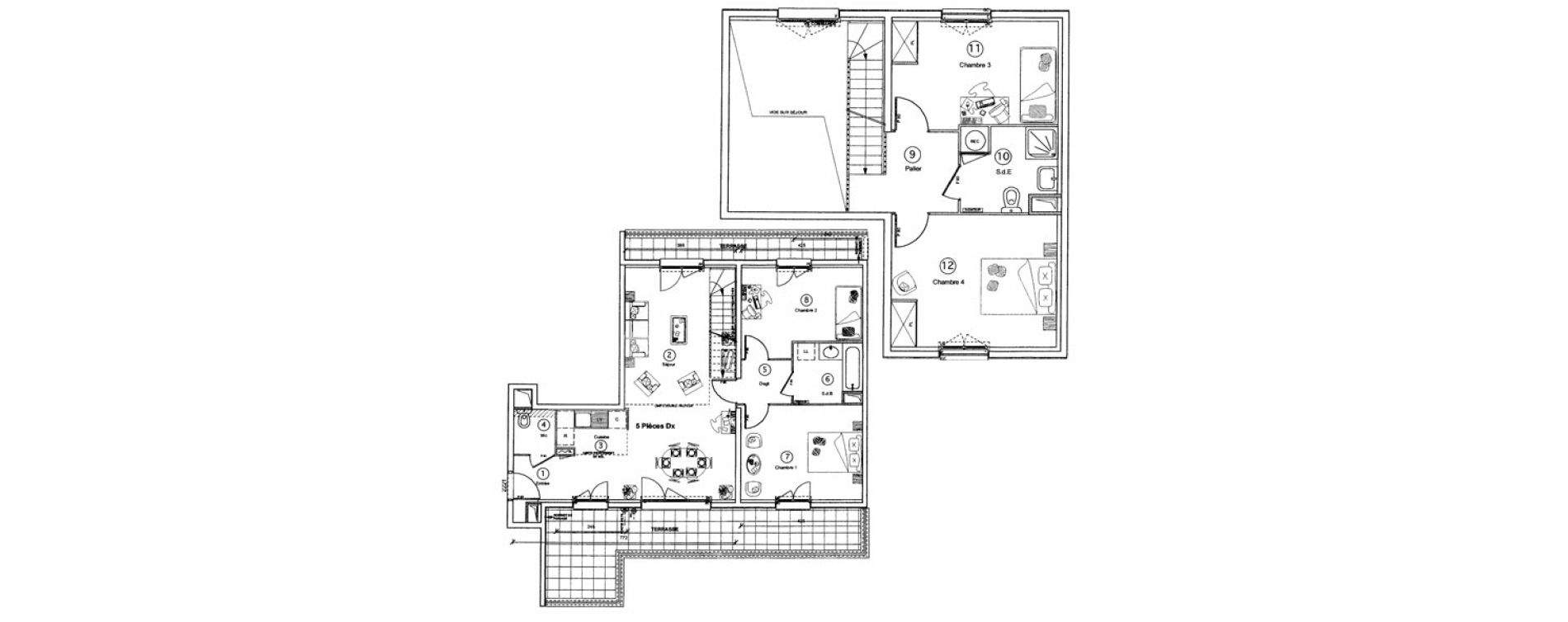 Appartement T5 de 109,60 m2 &agrave; Villeneuve-Le-Roi Centre