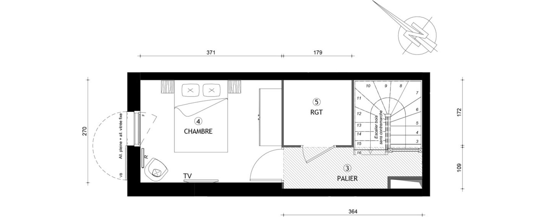 Duplex T2 de 50,70 m2 &agrave; Villeneuve-Saint-Georges Gare