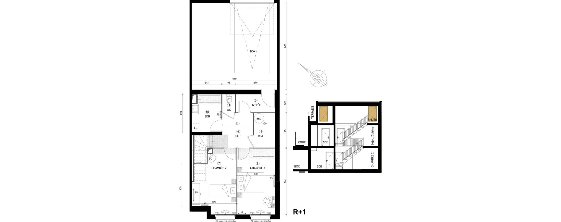 Duplex T4 de 92,00 m2 &agrave; Villeneuve-Saint-Georges Gare