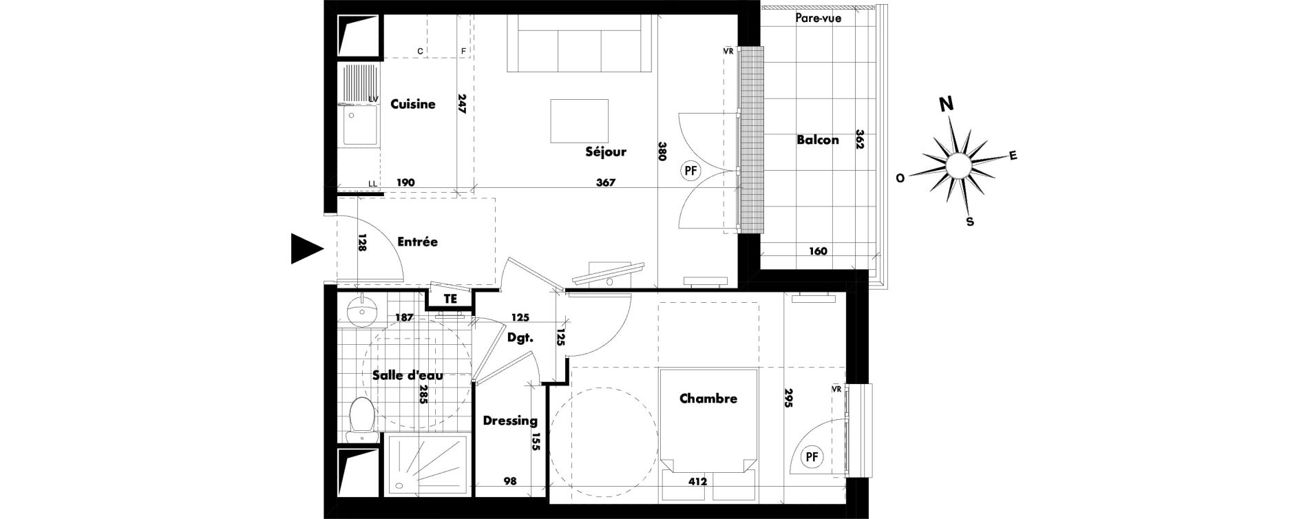Appartement T2 de 40,24 m2 &agrave; Villeneuve-Saint-Georges Villeneuve st georges