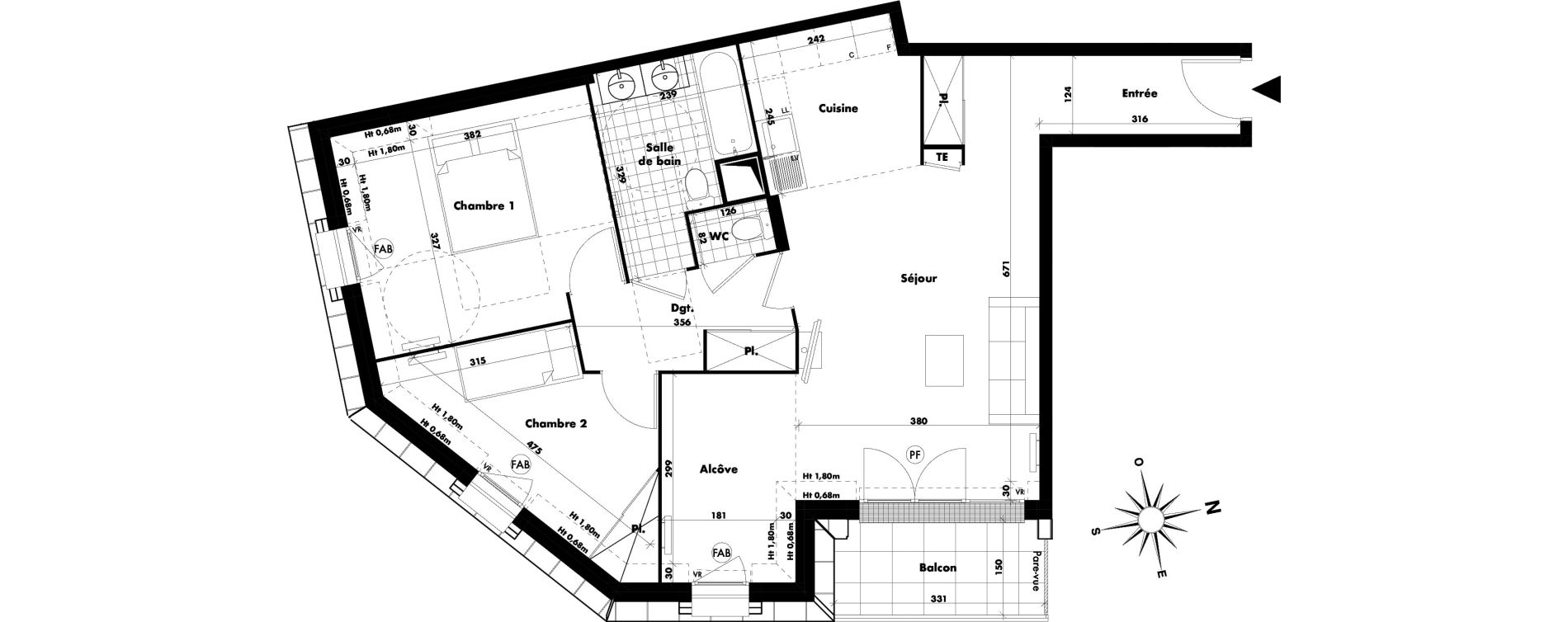 Appartement T3 de 73,75 m2 &agrave; Villeneuve-Saint-Georges Villeneuve st georges