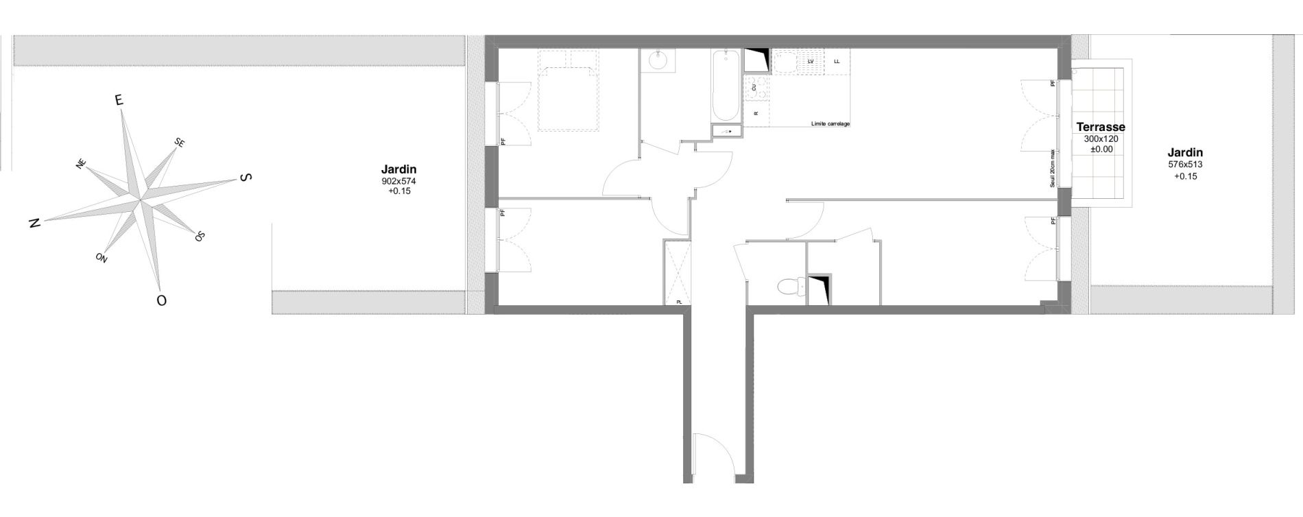 Appartement T4 de 78,11 m2 &agrave; Villiers-Sur-Marne Le centre ville