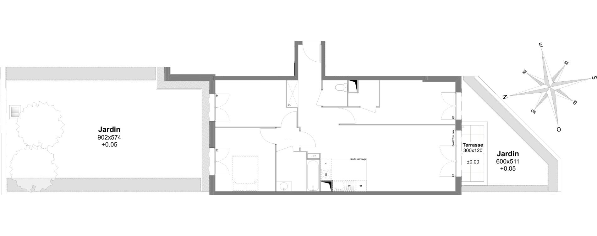 Appartement T4 de 76,40 m2 &agrave; Villiers-Sur-Marne Le centre ville