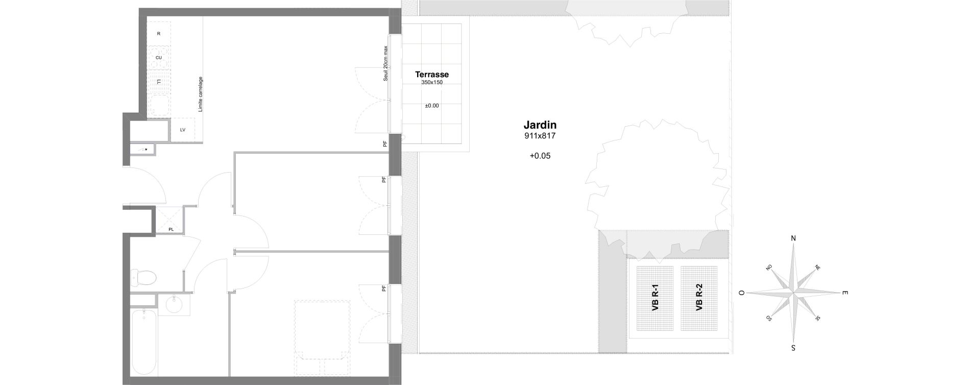 Appartement T3 de 54,65 m2 &agrave; Villiers-Sur-Marne Le centre ville