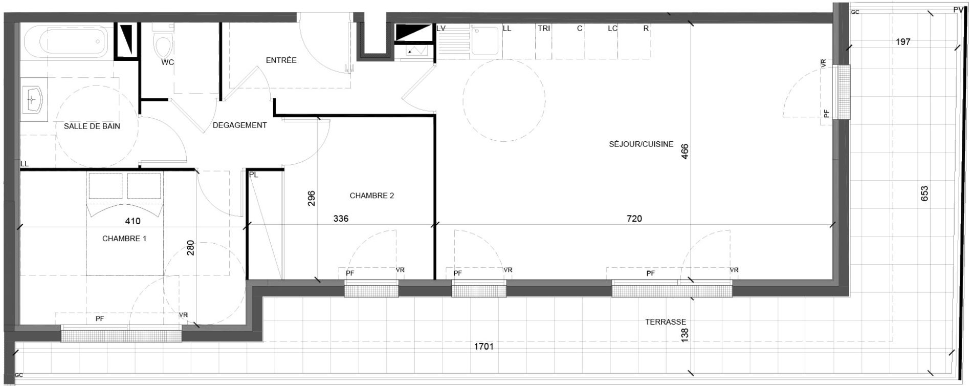 Appartement T3 de 69,87 m2 &agrave; Villiers-Sur-Marne Les ponceaux