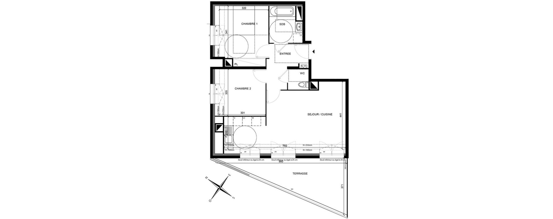 Appartement T3 de 62,66 m2 &agrave; Villiers-Sur-Marne Les perroquets