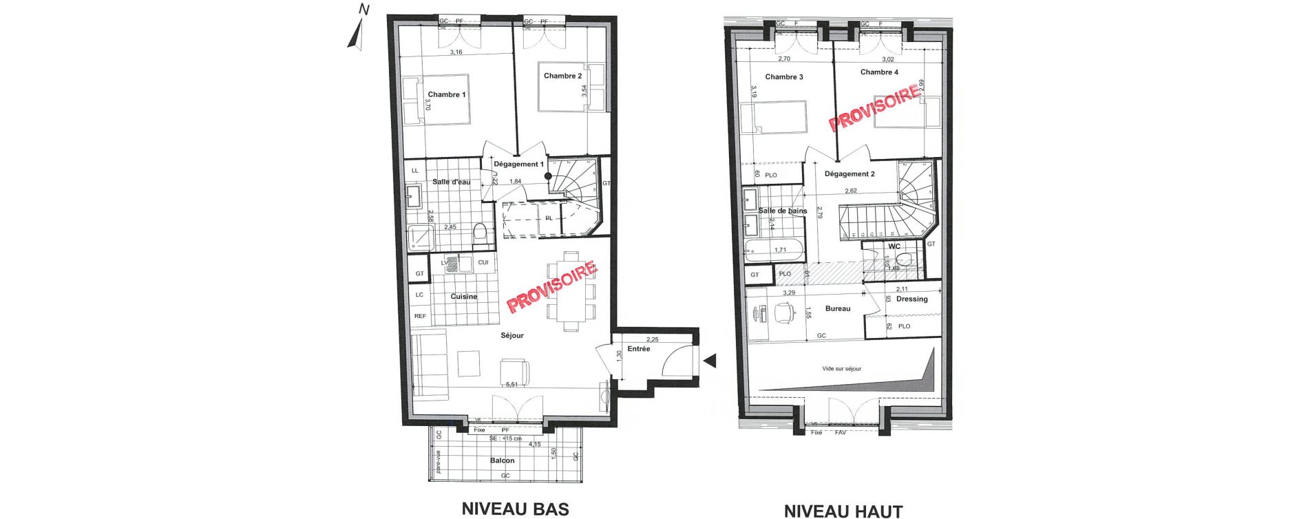 Appartement T5 de 100,50 m2 &agrave; Villiers-Sur-Marne Le cheteau